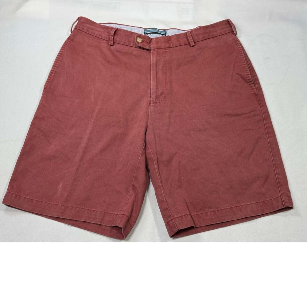 Peter Millar Red Chino Shorts Mens Size 34 100% Genuine Pima Cotton